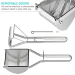 LMETJMA Potato Ricer Stainless Steel Potato Masher Heavy Duty Potato Ricer Masher For Baby Food Fruit Vegetable Juicer KC0154 - Image 6