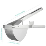 LMETJMA Potato Ricer Stainless Steel Potato Masher Heavy Duty Potato Ricer Masher For Baby Food Fruit Vegetable Juicer KC0154 - Image 4