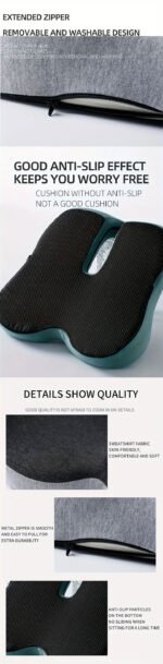 Memory Foam Cushion Interior Accessories Pillow Car Seat Waist Pillow Lumbar Support Office Pillow Chair Cushion - Image 15