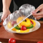 Elastic Food Covers, Disposable Plastic Bowl Lids for Fruit Vegetable Storage Freshness Seal Wraps Shoe Cover Shower Headgear - Image 2