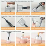 24Pcs Cupping Relax Set Multiple Sizes of Vacuum Cups with Hand Pump and Detailed Cupping Manual Massage Cupping Set for Massage - Image 5