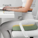 ​​【Ergonomic Office Seat Cushion】3-Zone Memory Foam Lumbar Support Pillow Breathable Posture Corrector for Car Office Wheelchair - Image 14