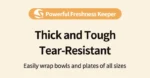 Break Point Cling Film Clear PE Disposable Microwavable Large Roll Food Wrap Keep Food Fresh For Kitchen Refrigerator 30cmx100m - Image 19