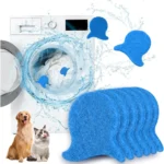 6 PCS Pet Hair Remover for Laundry – Effectively Removes Fur Lint & Dander – Reusable Eco-Friendly Laundry Pet Hair Catcher