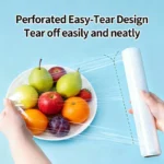 Break Point Cling Film Clear PE Disposable Microwavable Large Roll Food Wrap Keep Food Fresh For Kitchen Refrigerator 30cmx100m - Image 3