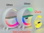 Wireless Charger Stand Pad RGB G Light Alarm Clock Speaker For iPhone 16 15 14 13 Samsung Xiaomi Mini Fast Charging Dock Station - Image 14