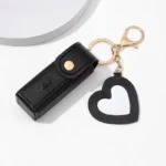 Makeup Pouch Keychain Lipstick Holder Lipstick Keychain Bag Leather Lipstick Bag For Travel Women Daily Use - Image 7