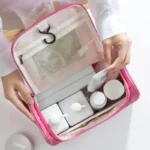 Waterproof Embroidered Name Makeup Bag Personalized Large Capacity Trendy Beauty Organizer Perfect Gift for Her Daily Travel Use - Image 16