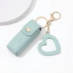 Makeup Pouch Keychain Lipstick Holder Lipstick Keychain Bag Leather Lipstick Bag For Travel Women Daily Use - Image 8