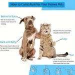Pet Hair Remover Brush - Effective Shedding Control Gentle Deshedding Comb for Dogs Cats Long Hair Grooming Daily Use & Bathing - Image 4