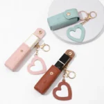 Makeup Pouch Keychain Lipstick Holder Lipstick Keychain Bag Leather Lipstick Bag For Travel Women Daily Use - Image 15