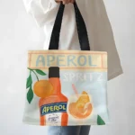 1 Pc APEROL SPRITZ Beverage shopping bag grocery store storage bag for travel shopping storage