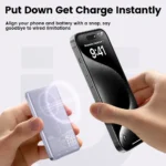 Toocki Magenetic PowerBank 10000mAh 15W Wireless Charging for Magsafe PD 20W Extenal Battery for iPhone 17 16 15 14 13 Pro Max - Image 2