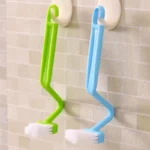Curved Toilet Long Handle Household Toilet Brush Extended Cleaning Brush Dead Angle Curved Inner Brush Deep Cleaning Tools - Image 20