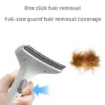 1pc Pet Hair Remover - Wide Arc-Bottom Brush, Easily Removes Loose Fur for Dogs & Cats - Image 6