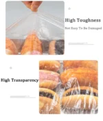 Elastic Food Covers, Disposable Plastic Bowl Lids for Fruit Vegetable Storage Freshness Seal Wraps Shoe Cover Shower Headgear - Image 5