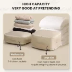 Self Compression Organizer Duvet Storage Bag Large Capacity Self Compression Moving Organizer Bags Heavy Duty Moving Bags - Image 3