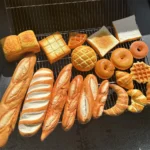Cute Original Flavor Baguette Different Sizes Croissants Waffles Bread Pineapple Bun Toast Food Model Display Bagel Donut Play