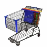 4Pcs/set Foldable Cart Trolley Supermarket Shopping Storage Bags Reusable Eco-Friendly Grocery Shop Handbag Nonwovens Tote Bag - Image 10