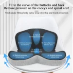 Memory Foam Cushion Interior Accessories Pillow Car Seat Waist Pillow Lumbar Support Office Pillow Chair Cushion - Image 2