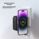 2025 New 10000Mah Multifunctional Magnetic Wireless Power Bank 22.5W Fast Charging AC Wall Plug-in 5-in-1 Mobile Power Supply - Image 6