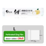 Break Point Cling Film Clear PE Disposable Microwavable Large Roll Food Wrap Keep Food Fresh For Kitchen Refrigerator 30cmx100m - Image 9