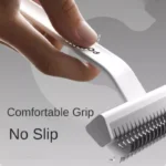 POPO Pet Hair Remover Comb Dog Hair Grooming Care Comb for Long Hair Pet  Hairs Cleaning Comb Float Hair Removal Slicker Brush - Image 6