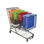 4Pcs/set Foldable Cart Trolley Supermarket Shopping Storage Bags Reusable Eco-Friendly Grocery Shop Handbag Nonwovens Tote Bag - Image 8