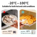 Break Point Cling Film Clear PE Disposable Microwavable Large Roll Food Wrap Keep Food Fresh For Kitchen Refrigerator 30cmx100m - Image 2