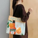 1 Pc APEROL SPRITZ Beverage shopping bag grocery store storage bag for travel shopping storage - Image 4