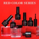 MEET ACROSS 7ml Wine Red Gel Nail Polish Long-Lasting French Style Gel Nail Supplies For Manicure DIY Design Nail Art Varnish - Image 13