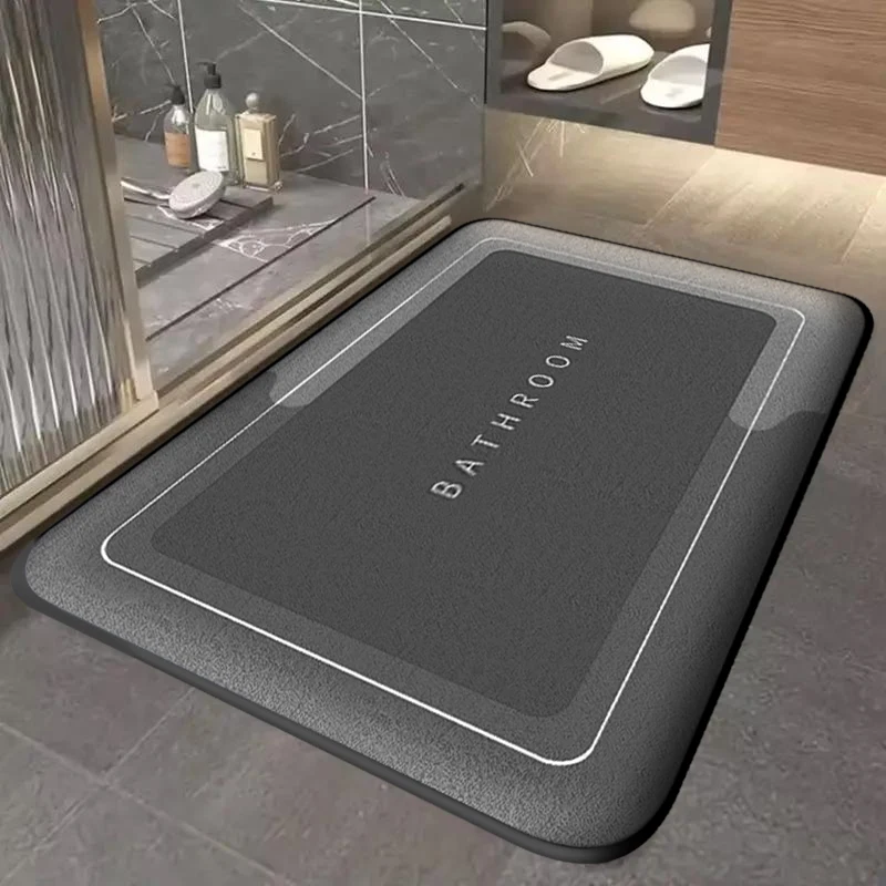 S633e73e3c488471e9b18c0eecf3e739fV.webp Thickened bathroom absorbent mat simple door dirt-resistant mat home kitchen mat quick-drying foot mat non-slip entry mat - Image 1