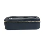 Customized name PU leather transparent makeup brush makeup bag portable storage bag daily necessities storage accessory - Image 13