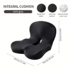 Memory Foam Cushion Interior Accessories Pillow Car Seat Waist Pillow Lumbar Support Office Pillow Chair Cushion - Image 7