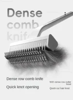 POPO Pet Hair Remover Comb Dog Hair Grooming Care Comb for Long Hair Pet  Hairs Cleaning Comb Float Hair Removal Slicker Brush - Image 15