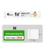 Break Point Cling Film Clear PE Disposable Microwavable Large Roll Food Wrap Keep Food Fresh For Kitchen Refrigerator 30cmx100m - Image 7