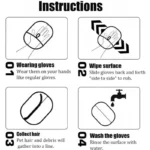 Pet Hair Remover Portable Washable Clothes Hair Dehairing Gloves Pet Cleaning Products Pet Accessories - Image 10