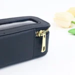 Customized name PU leather transparent makeup brush makeup bag portable storage bag daily necessities storage accessory - Image 18