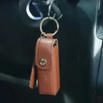 Makeup Pouch Keychain Lipstick Holder Lipstick Keychain Bag Leather Lipstick Bag For Travel Women Daily Use - Image 5