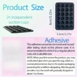 Silicone Suction Phone Holder Mat Multifunctional Suction Cup Wall Stand Square Anti-Slip Single-Sided Case Mount Back Sticker - Image 27