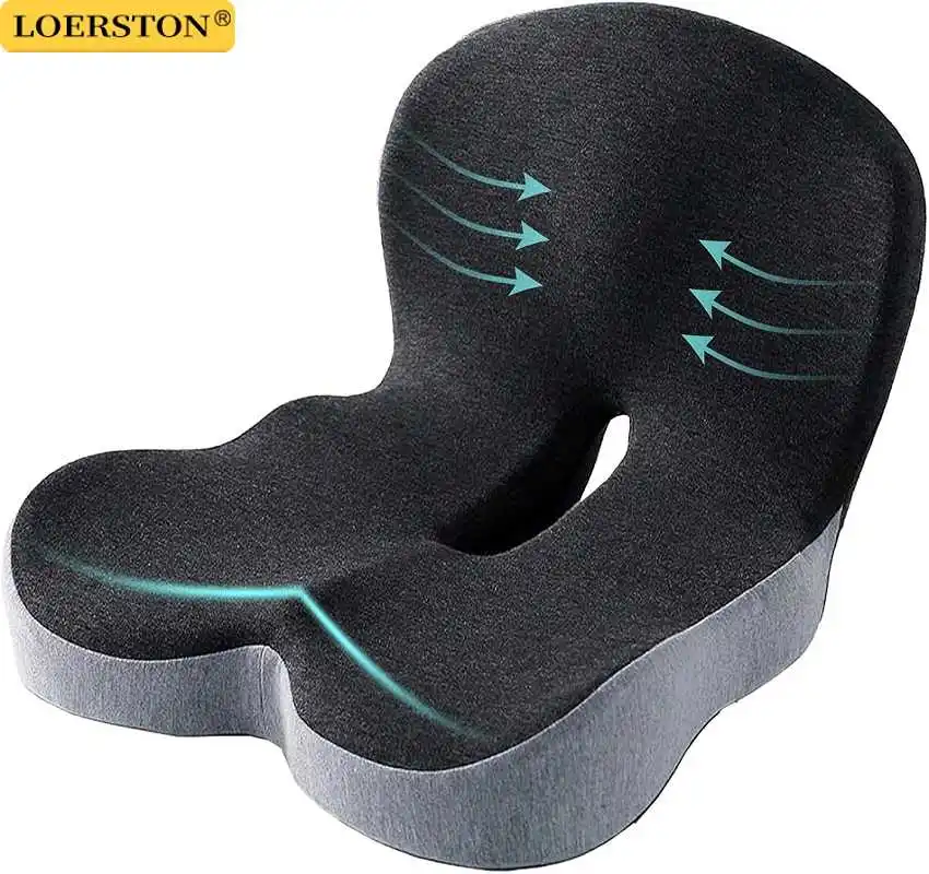 S8bd91c9a11d44d97a6fc559379813394u.webp Memory Foam Cushion Interior Accessories Pillow Car Seat Waist Pillow Lumbar Support Office Pillow Chair Cushion - Image 1