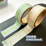 Korean Style Paper Tape Handbook Decoration Material Basic Checkered DIY Sticker - Image 15