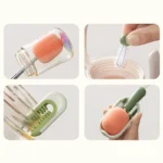 Bottle Cleaning Brush Long Handle Bottle Brush 3 In 1 Multifunctional Sponge Bottle Brush With Bottle Gap Cleaner Brush - Image 12