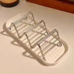 Stainless steel soap rack drainage soap Tray Multifunctional Bathroom Storage Rack bathroom draining box simple soap storage box - Image 8
