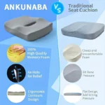 ​​【Ergonomic Office Seat Cushion】3-Zone Memory Foam Lumbar Support Pillow Breathable Posture Corrector for Car Office Wheelchair - Image 16