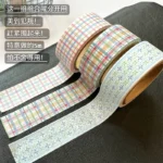 Korean Style Paper Tape Handbook Decoration Material Basic Checkered DIY Sticker - Image 4