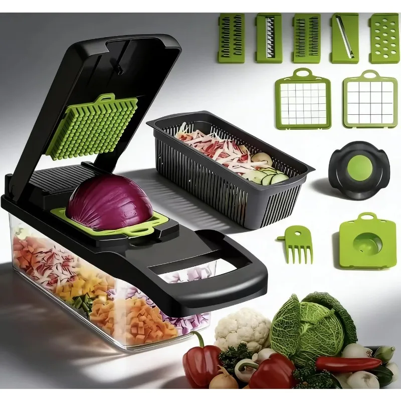 Sa0ba14f003964302bf493f4a1699e2291.webp A set of top 16 knives, does not hide dirt, does not occupy drawers, must be removable and cleaned for renting/kitchenette - Image 1