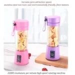 380ml Portable Blender USB Rechargeable 6 Blades Mini Juicer Cup, Personal Fruit Mixer for Milkshake Smoothie Travel - Image 2