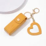 Makeup Pouch Keychain Lipstick Holder Lipstick Keychain Bag Leather Lipstick Bag For Travel Women Daily Use - Image 12