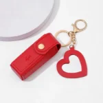 Makeup Pouch Keychain Lipstick Holder Lipstick Keychain Bag Leather Lipstick Bag For Travel Women Daily Use - Image 10